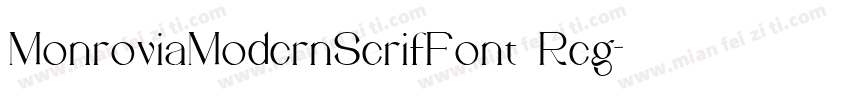 MonroviaModernSerifFont Reg字体转换